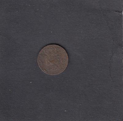 Beschrijving: 1/2 Cent WILLEM I